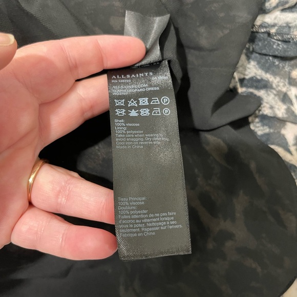 Allsaints Claria Animal Print Dress Size Small - Picture 7 of 16